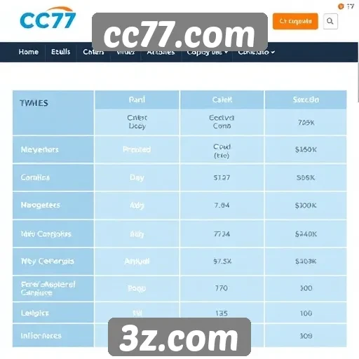 Como cc77.com se posiciona em relação à concorrência