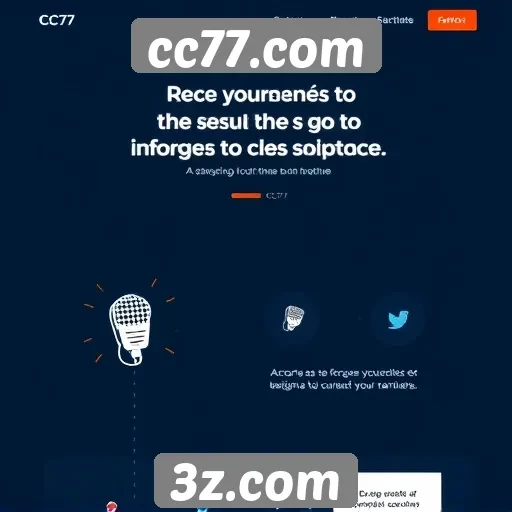 Experiência do usuário no design do site cc77.com